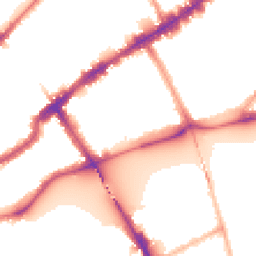 Night-time road noise heatmap for SW3 5DQ
