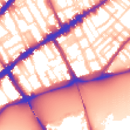 Daytime road noise heatmap for SW3 5HF