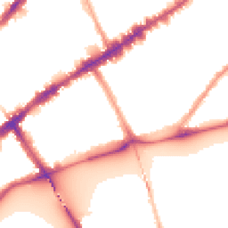 Night-time road noise heatmap for SW3 5HF