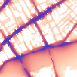 Daytime road noise heatmap for SW3 5JW