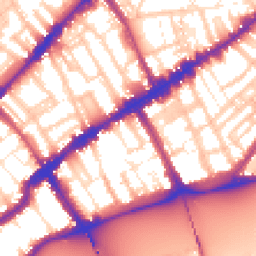 Daytime road noise heatmap for SW3 5LB