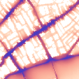 Daytime road noise heatmap for SW3 5NR