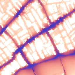 Daytime road noise heatmap for SW3 5PA