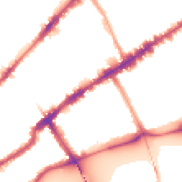 Night-time road noise heatmap for SW3 5PA