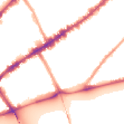 Night-time road noise heatmap for SW3 5QA
