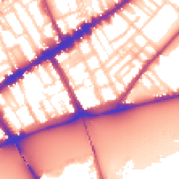 Daytime road noise heatmap for SW3 5QH