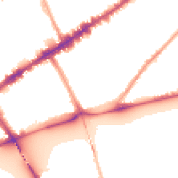 Night-time road noise heatmap for SW3 5QH