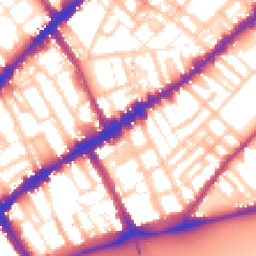 Daytime road noise heatmap for SW3 5RP