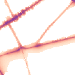 Night-time road noise heatmap for SW3 5TP