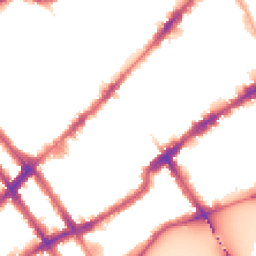 Night-time road noise heatmap for SW3 6BB