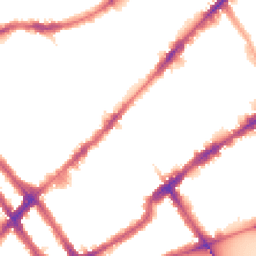 Night-time road noise heatmap for SW3 6BU