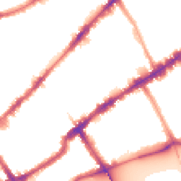 Night-time road noise heatmap for SW3 6DZ