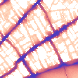 Daytime road noise heatmap for SW3 6EX