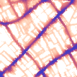 Daytime road noise heatmap for SW3 6HY