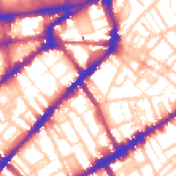 Daytime road noise heatmap for SW3 6PP