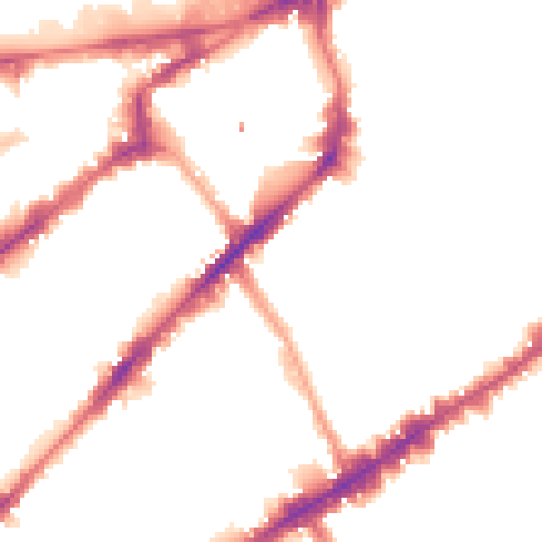 Night-time road noise heatmap for SW3 6QJ