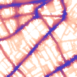 Daytime road noise heatmap for SW3 6RS