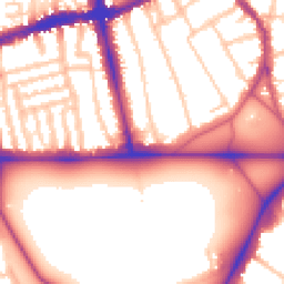 Daytime road noise heatmap for SW4 0AA