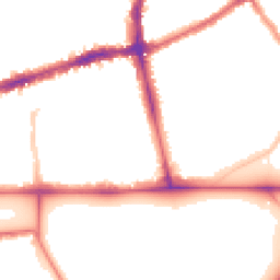 Night-time road noise heatmap for SW4 0AG