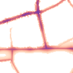 Night-time road noise heatmap for SW4 0AH