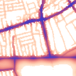Daytime road noise heatmap for SW4 0AJ