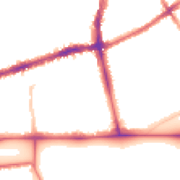 Night-time road noise heatmap for SW4 0AJ