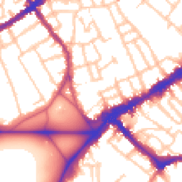 Daytime road noise heatmap for SW4 0AN