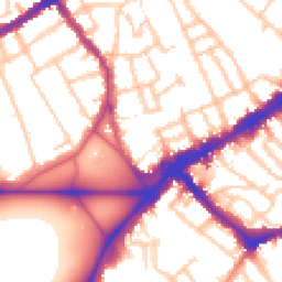 Daytime road noise heatmap for SW4 0AX