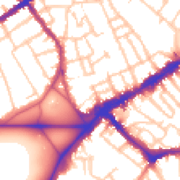 Daytime road noise heatmap for SW4 0AY