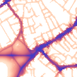 Daytime road noise heatmap for SW4 0AZ