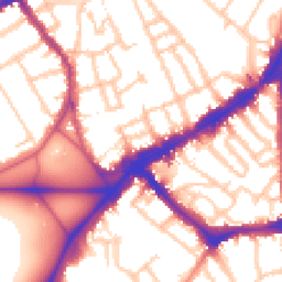 Daytime road noise heatmap for SW4 0BB