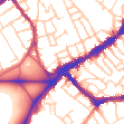 Daytime road noise heatmap for SW4 0BD