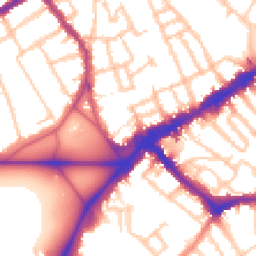 Daytime road noise heatmap for SW4 0BG