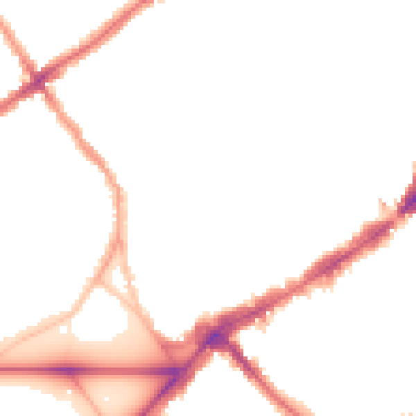 Night-time road noise heatmap for SW4 0BY