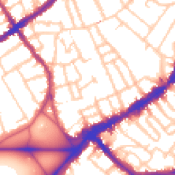 Daytime road noise heatmap for SW4 0BZ