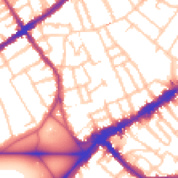 Daytime road noise heatmap for SW4 0DA