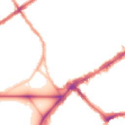 Night-time road noise heatmap for SW4 0DB