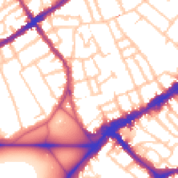 Daytime road noise heatmap for SW4 0DE