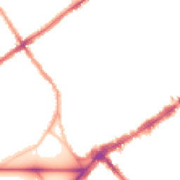 Night-time road noise heatmap for SW4 0DH