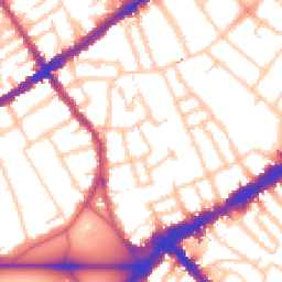 Daytime road noise heatmap for SW4 0DJ