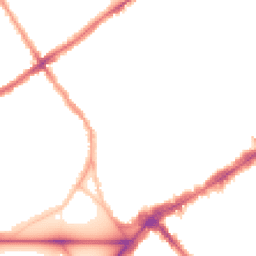 Night-time road noise heatmap for SW4 0DJ