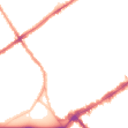 Night-time road noise heatmap for SW4 0DL