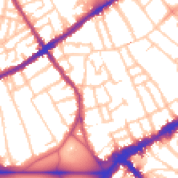 Daytime road noise heatmap for SW4 0DP
