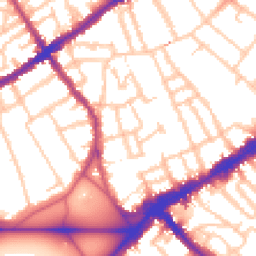 Daytime road noise heatmap for SW4 0DQ