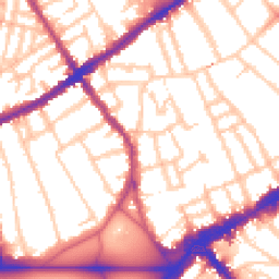 Daytime road noise heatmap for SW4 0DR