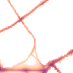 Night-time road noise heatmap for SW4 0DR