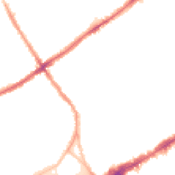 Night-time road noise heatmap for SW4 0DT