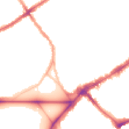 Night-time road noise heatmap for SW4 0DU