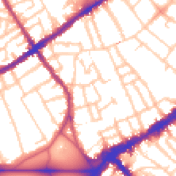 Daytime road noise heatmap for SW4 0DW
