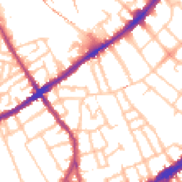 Daytime road noise heatmap for SW4 0DZ